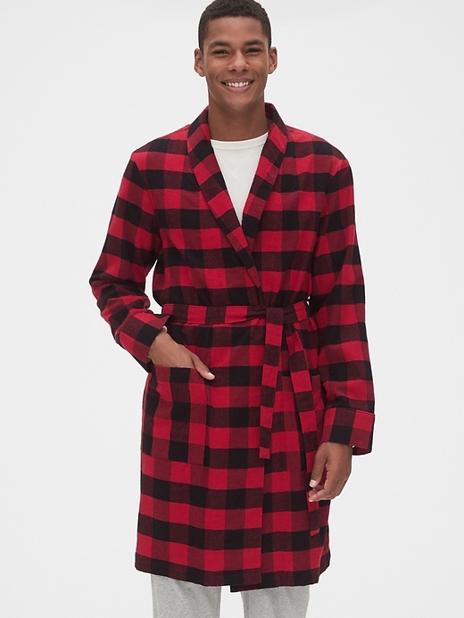 Image number 1 showing, Flannel Robe