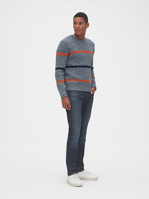 Image number 3 showing, Marled Stripe Crewneck Sweater