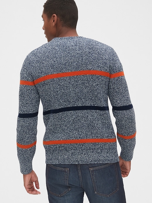 Image number 2 showing, Marled Stripe Crewneck Sweater