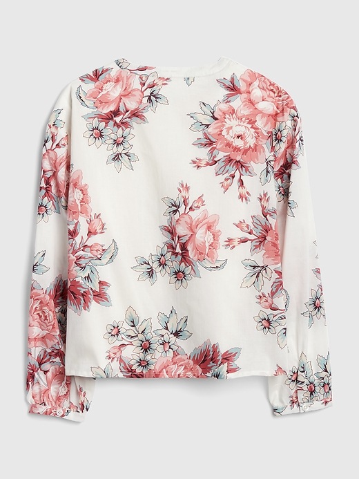 Image number 3 showing, Kids Floral Ruffle Top
