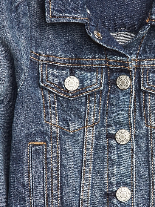 Image number 3 showing, Gap × Disney Baby & Toddler Minnie Mouse Icon Denim Jacket