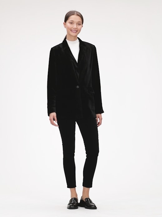 Gap velvet deals blazer