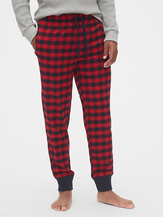 View large product image 1 of 1. Flannel Pajama Joggers