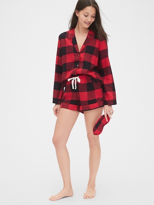 View large product image 1 of 1. Flannel Pajama Set