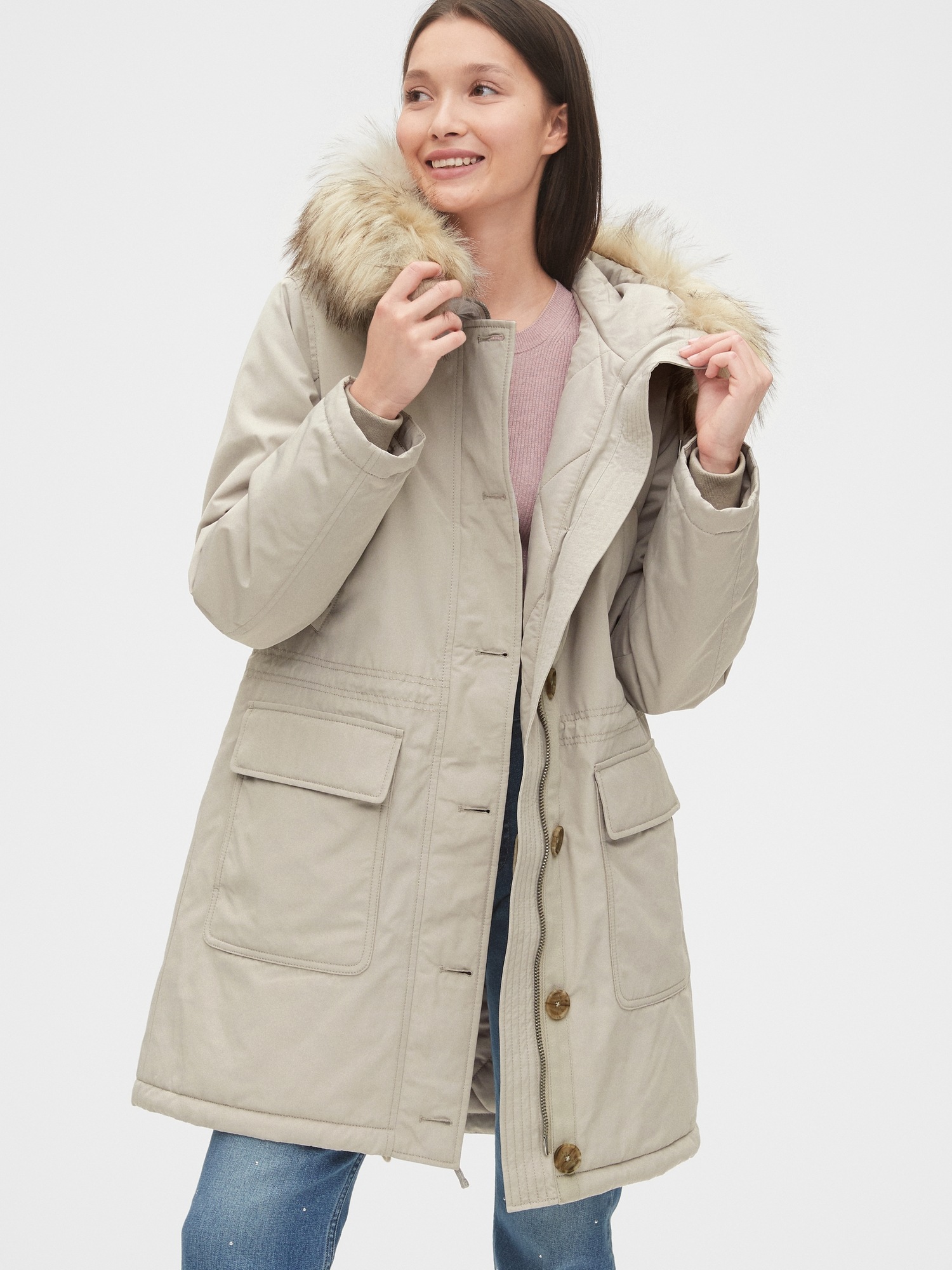 Gap coldcontrol parka jacket outlet