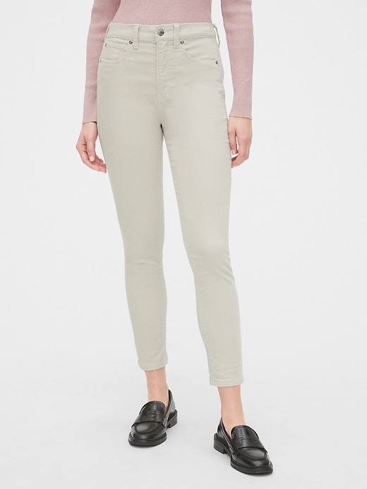 Image number 9 showing, High Rise Velvet True Skinny Ankle Jeans with Secret Smoothing Pockets