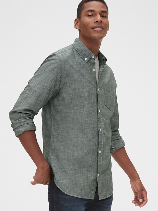 Image number 8 showing, Chambray Shirt