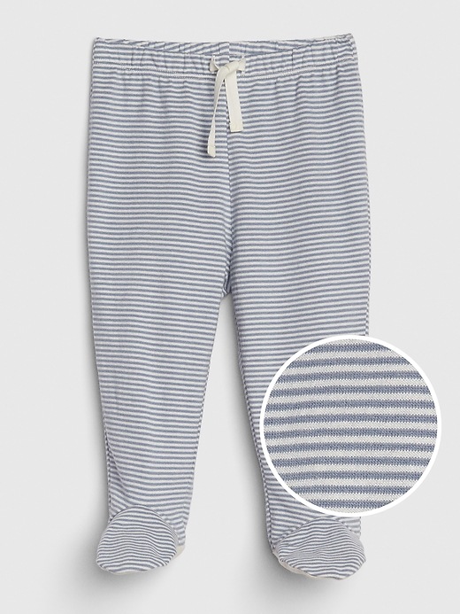 Image number 1 showing, Baby Organic Cotton Footed Pants