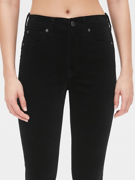 Image number 5 showing, High Rise Velvet True Skinny Ankle Jeans with Secret Smoothing Pockets