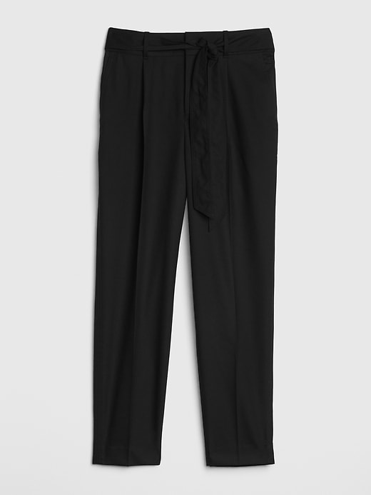 Image number 8 showing, High Rise Tie-Waist Pants