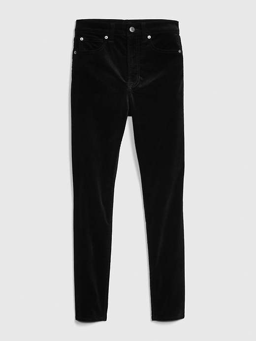 Image number 8 showing, High Rise Velvet True Skinny Ankle Jeans with Secret Smoothing Pockets
