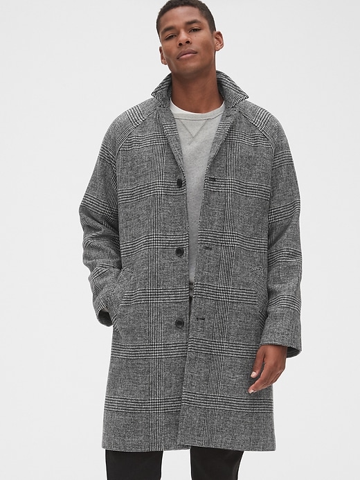 Image number 1 showing, Wool-Blend Carcoat