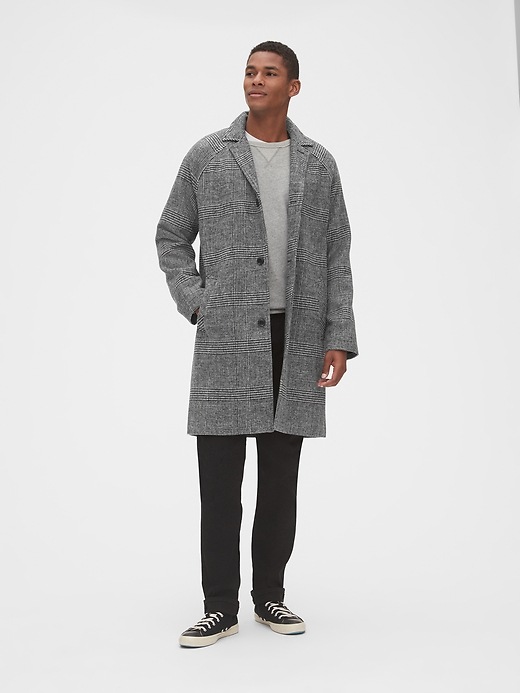 Image number 3 showing, Wool-Blend Carcoat