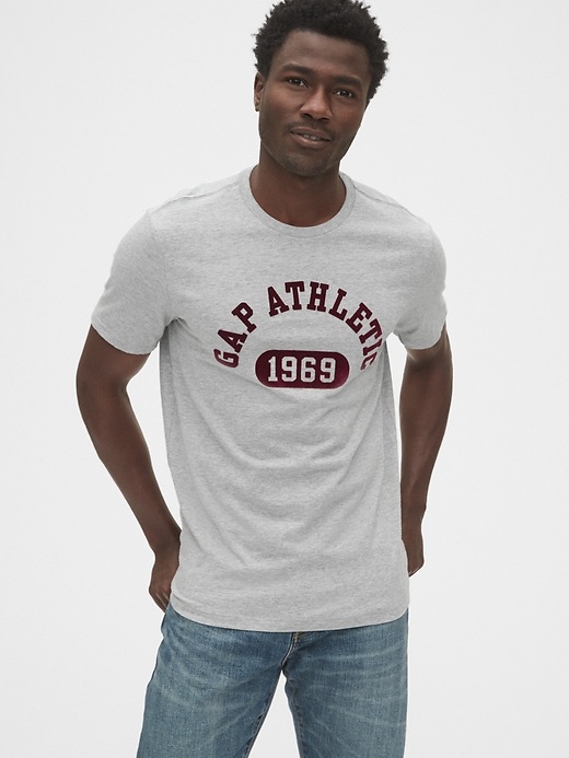 Image number 1 showing, Gap Athletic Logo Crewneck T-Shirt