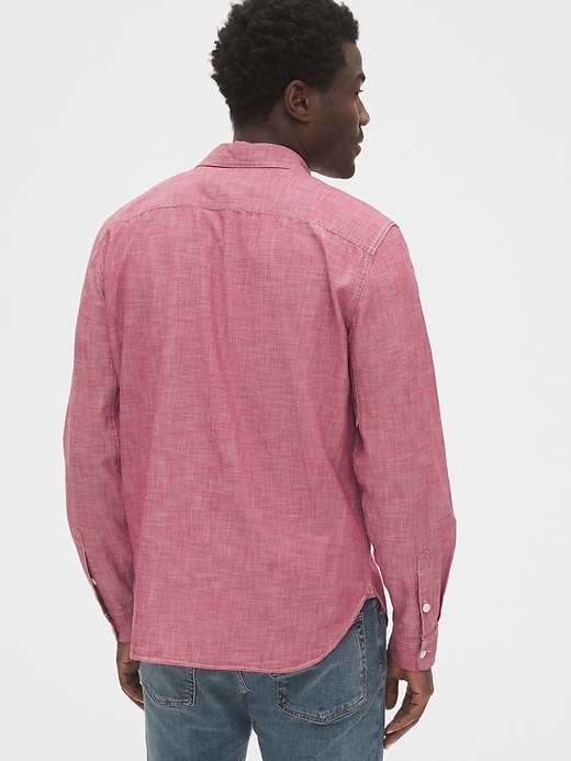 Image number 2 showing, Chambray Shirt