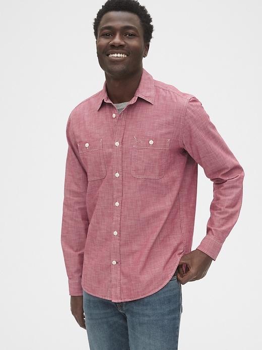 Image number 1 showing, Chambray Shirt