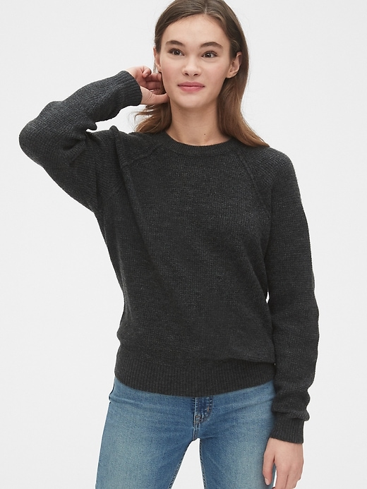 View large product image 1 of 1. Waffle-Knit Sweater