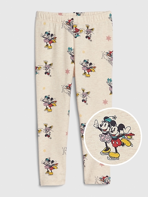 Image number 1 showing, babyGap &#124 Disney Mickey and Minnie Mouse Stretch Leggings