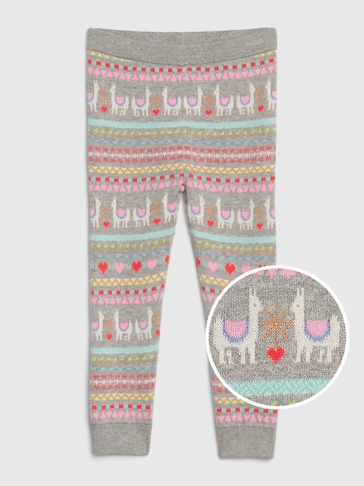 Image number 4 showing, Toddler Print Sweater Leggings