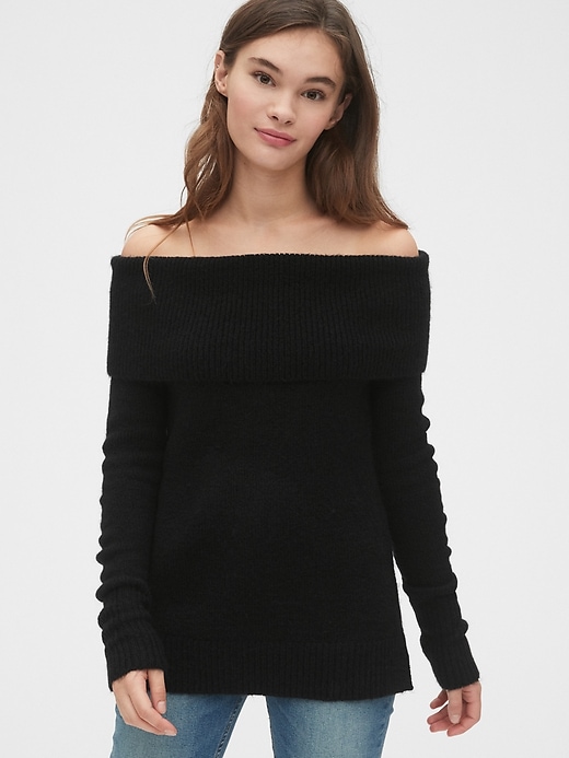 Image number 1 showing, Off-Shoulder Sweater