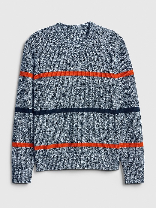 Image number 6 showing, Marled Stripe Crewneck Sweater