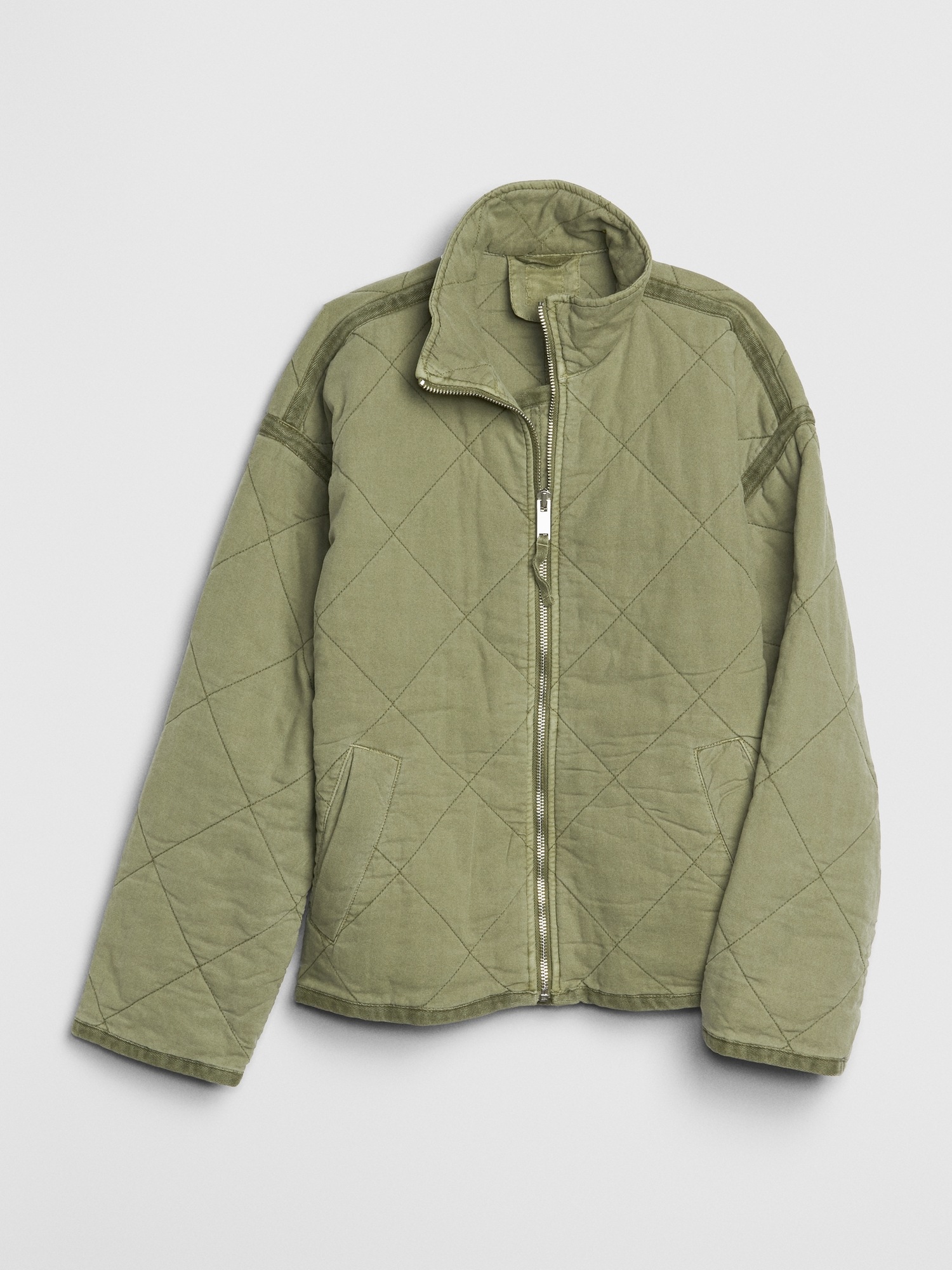 Gap quilted shirt jacket discount