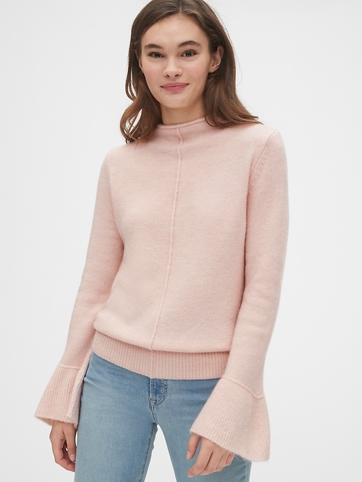 Image number 1 showing, Bell-Sleeve Sweater