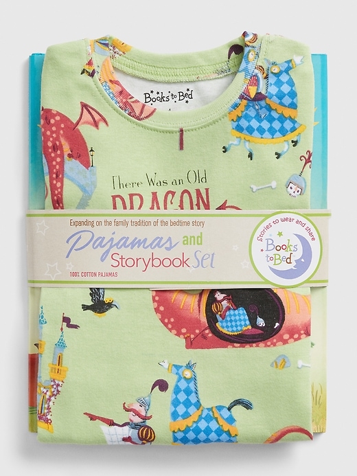 Image number 2 showing, babyGap Books to Bed Dragon PJ Set