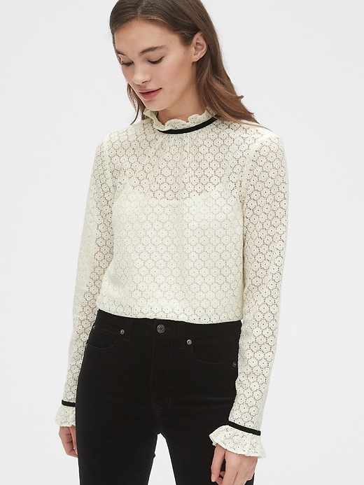 Image number 7 showing, Eyelet Lace Top