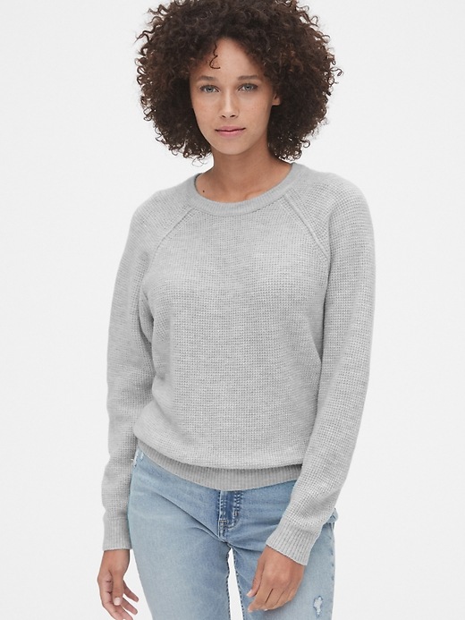 Image number 9 showing, Waffle-Knit Sweater