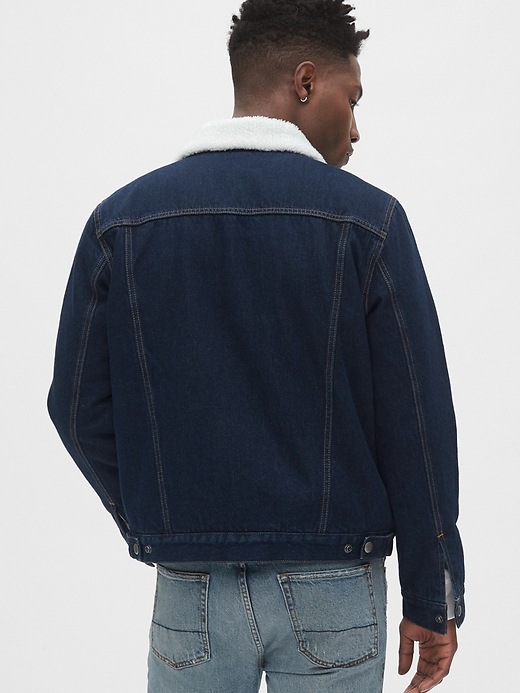 Image number 2 showing, Sherpa-Lined Icon Denim Jacket