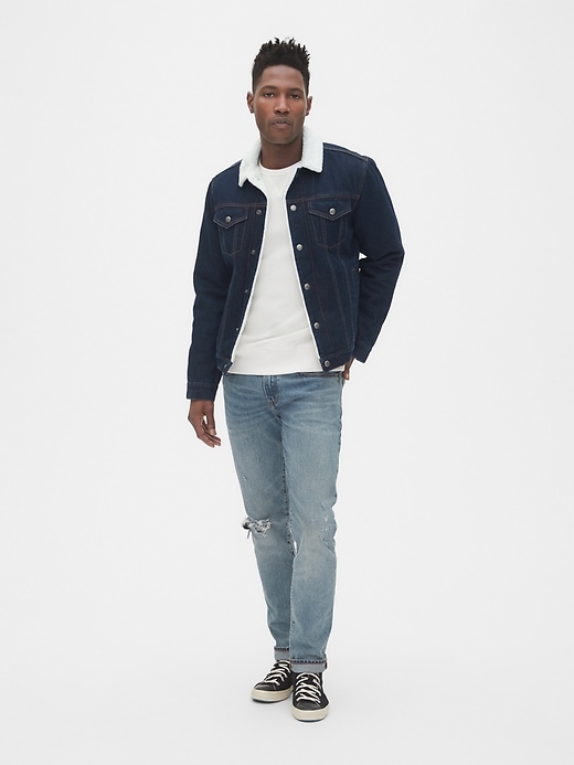 Image number 3 showing, Sherpa-Lined Icon Denim Jacket