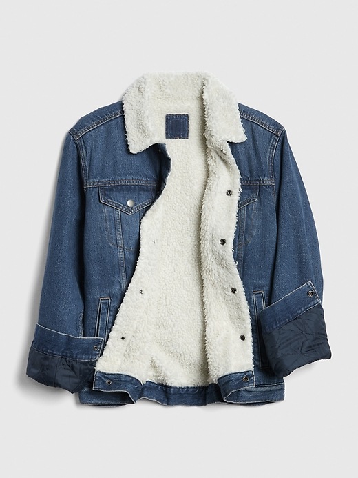 Image number 7 showing, Sherpa-Lined Icon Denim Jacket