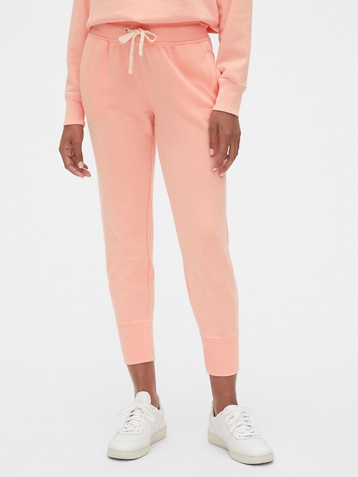 1 of 8 showing, with the color creamy coral of product Vintage Soft Joggers