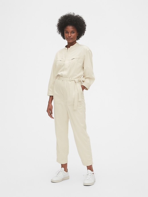 Image number 1 showing, Utility Zip-Pocket Jumpsuit