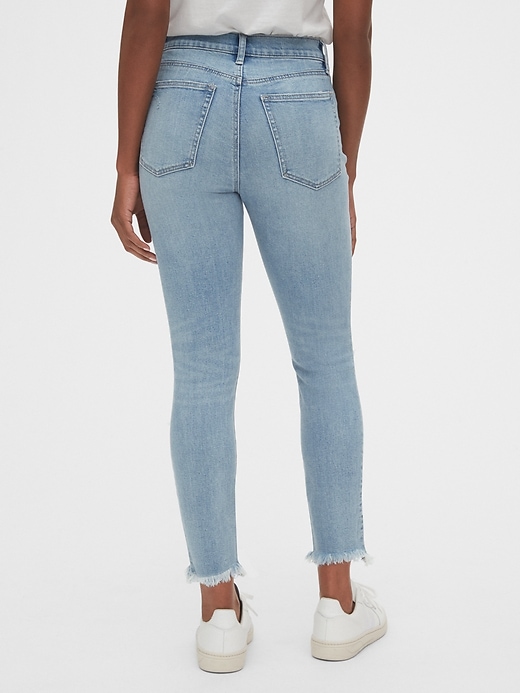 Image number 2 showing, High Rise Destructed True Skinny Ankle Jeans with Secret Smoothing Pockets With Washwell&#153