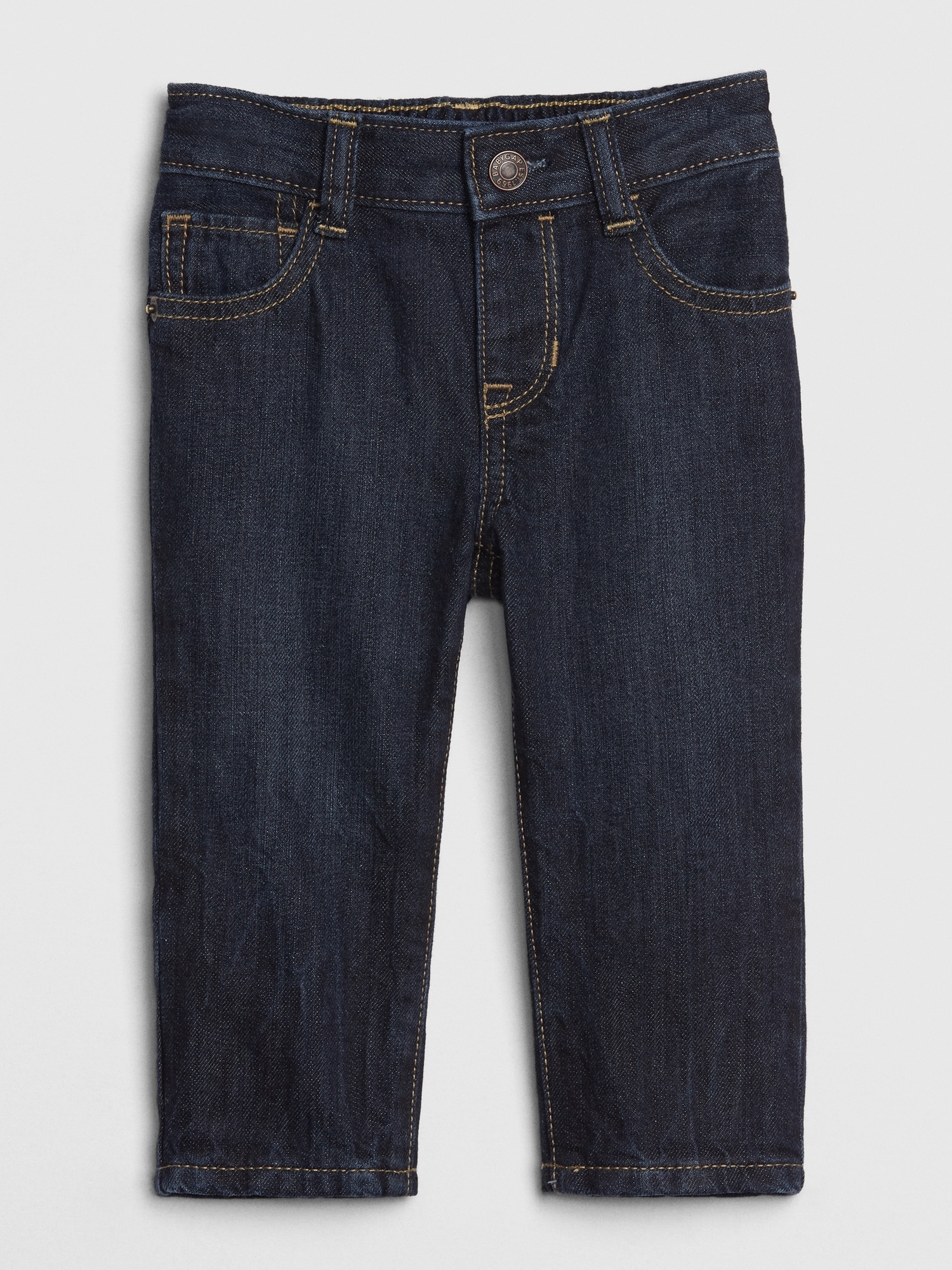Baby FlannelLined Straight Jeans Gap
