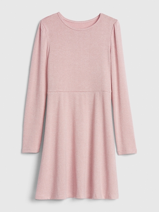 1 of 8 showing, with the color pink standard of product Kids Softspun Glitter Dress