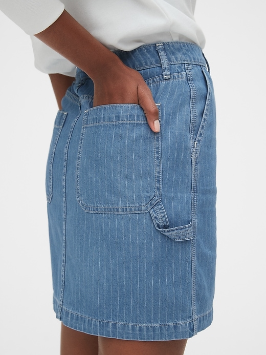 Image number 5 showing, Pinstripe Mini Skirt