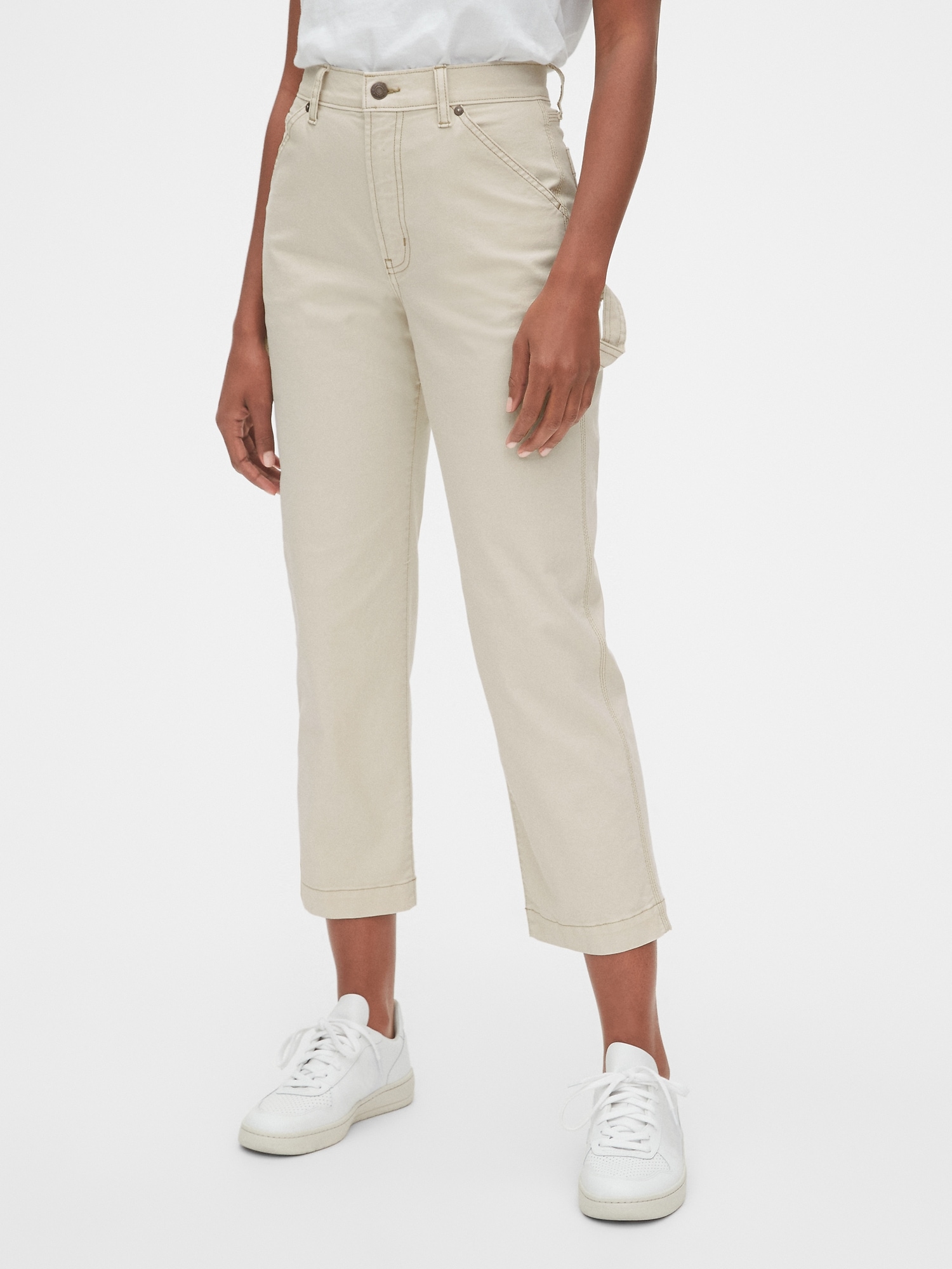 gap white pants