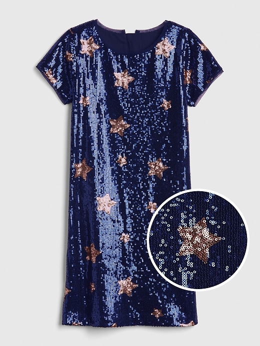 Image number 1 showing, Kids Star Sequin Dress