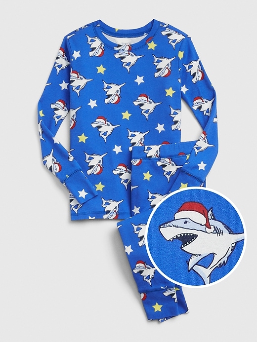 Image number 1 showing, Kids Shark PJ Set