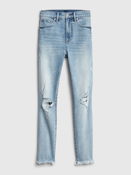 Image number 6 showing, High Rise Destructed True Skinny Ankle Jeans with Secret Smoothing Pockets With Washwell&#153