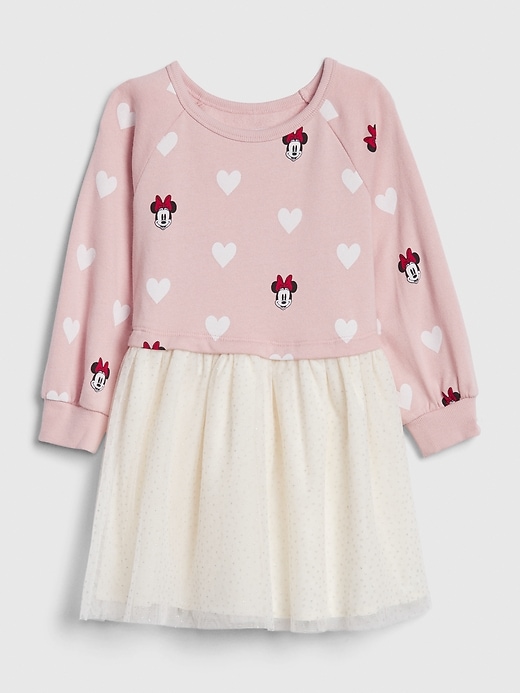 Image number 1 showing, babyGap &#124 Disney Minnie Mouse Mix-Media Dress