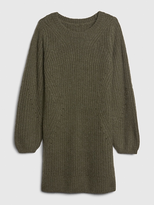 Image number 6 showing, Pointelle Crewneck Sweater Dress