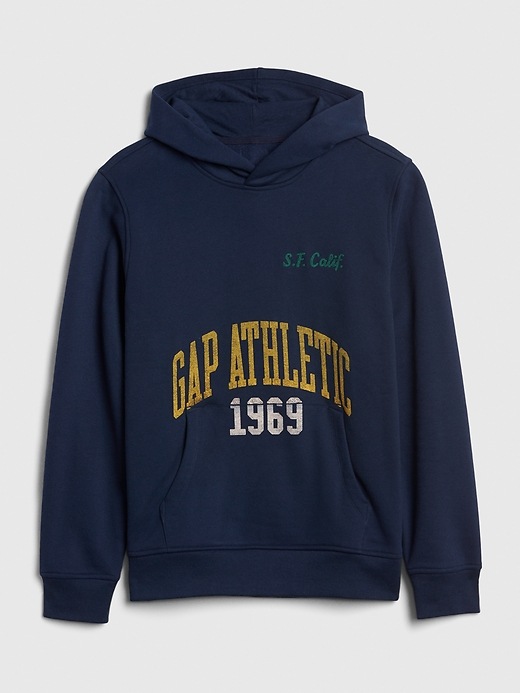 Image number 7 showing, Gap Athletic Logo Pullover Hoodie