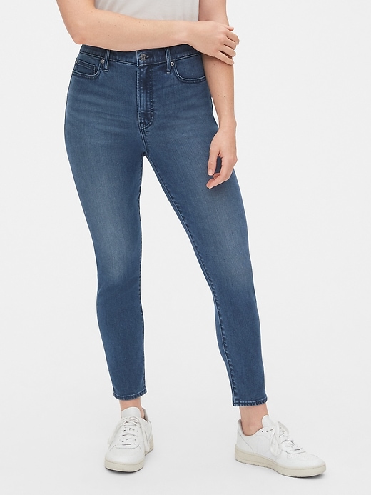 Image number 1 showing, Soft Wear High Rise True Skinny Ankle Jeans with Secret Smoothing Pockets