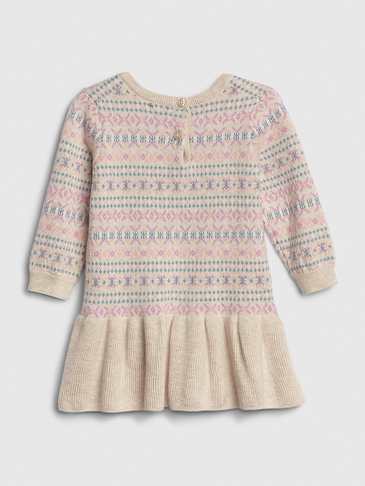 Image number 2 showing, Baby Fair Isle Sweater Dress