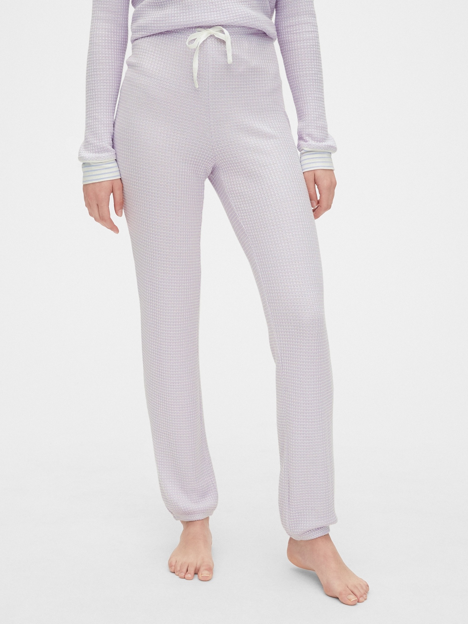 Gap waffle top knit joggers