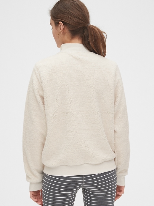 Image number 2 showing, Sherpa Half-Zip Pullover Sweatshirt